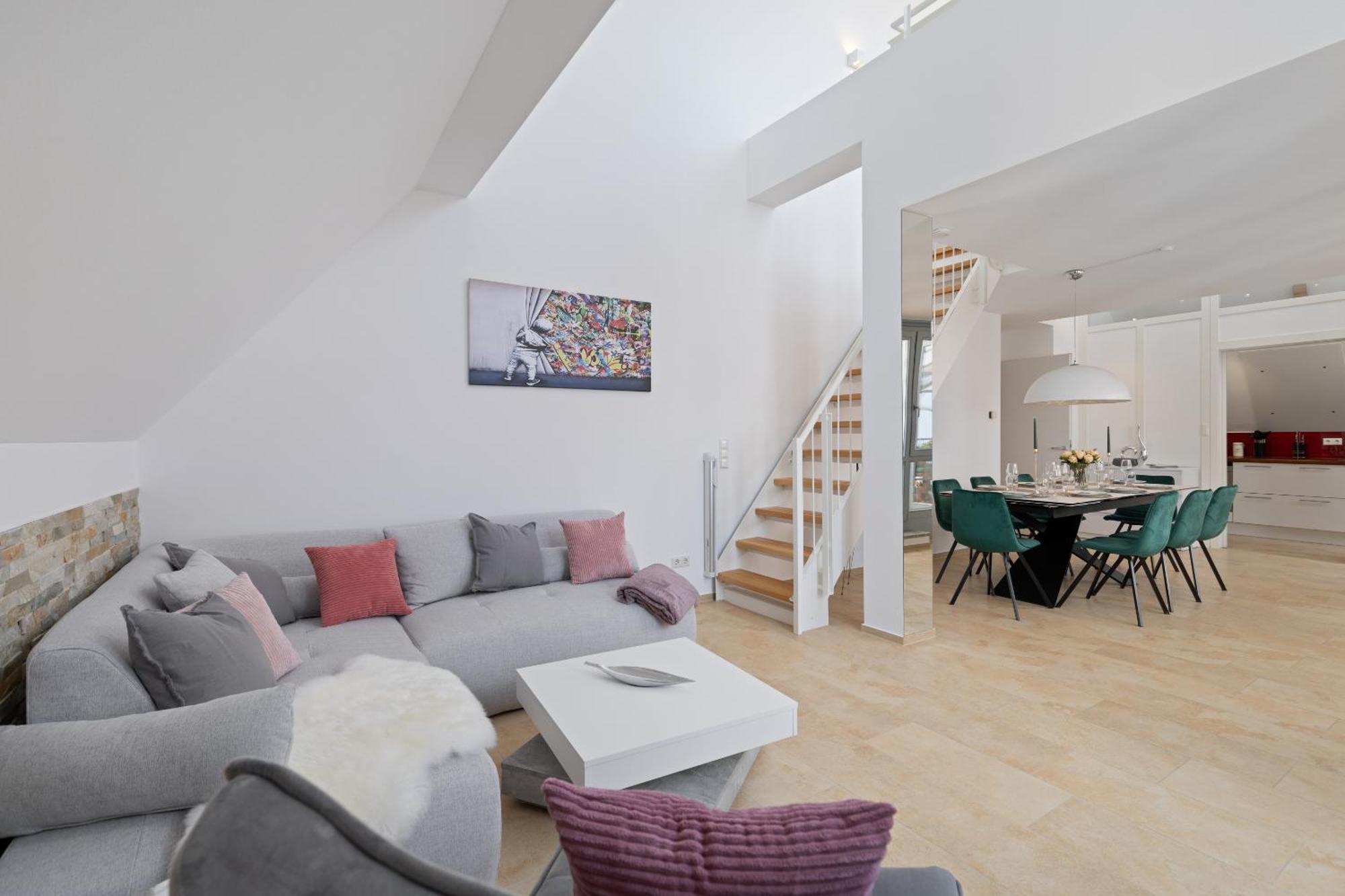 Helloflats - Luxus-Penthouse - Balkon - Parking - Zentrum - Therme - Naehe Flughafen Muc Erding Bagian luar foto
