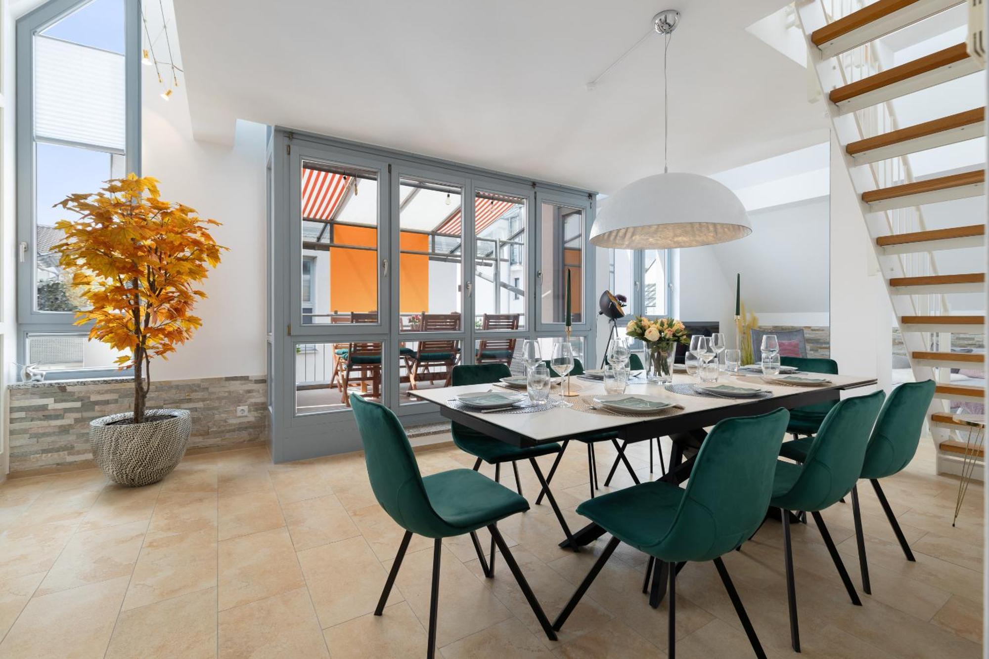 Helloflats - Luxus-Penthouse - Balkon - Parking - Zentrum - Therme - Naehe Flughafen Muc Erding Bagian luar foto